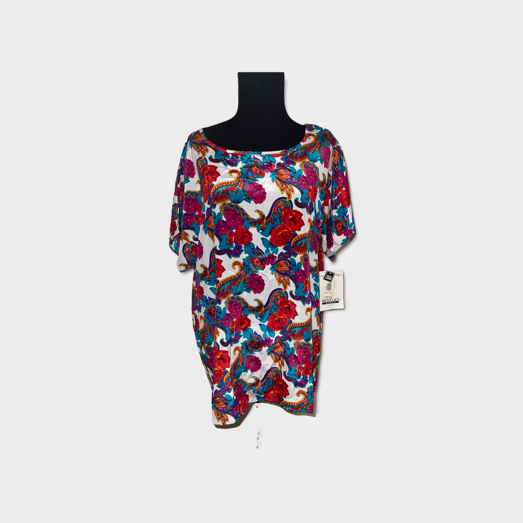 Vintage Paisley Print Blouse