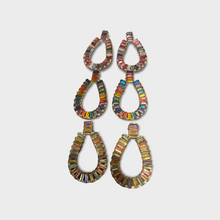 Load image into Gallery viewer, Oval Rhinestone Earrings
