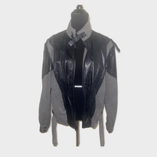 Load image into Gallery viewer, Vintage leather and Stonewash Jacket
