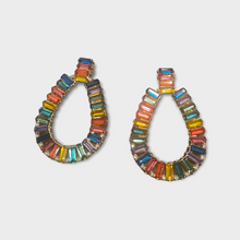 Load image into Gallery viewer, Oval Rhinestone Earrings
