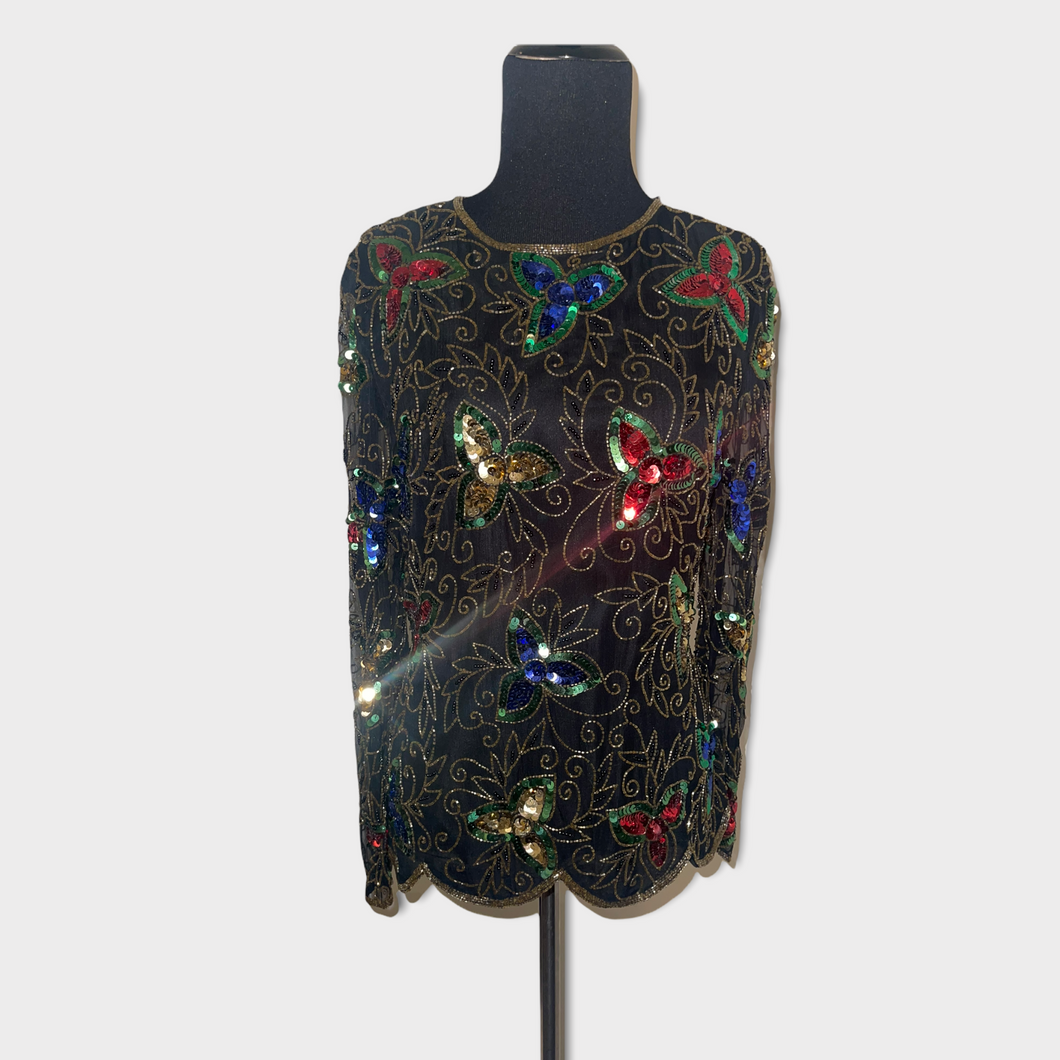 Vintage Sequin Blouse